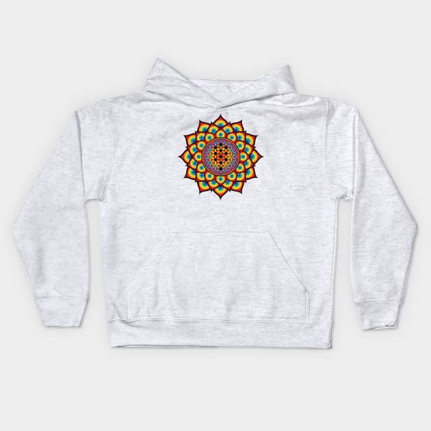 Tree Of Life Mandala Kids Hoodie by GalacticMantra